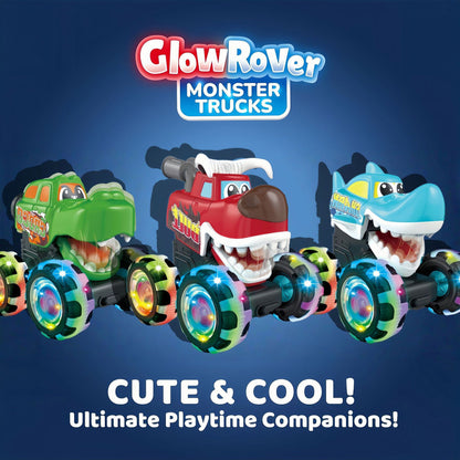 🔥 Hot Selling 🦖 Light-Up Monster Truck – Press & Go Stunt Car for Kids 🚗