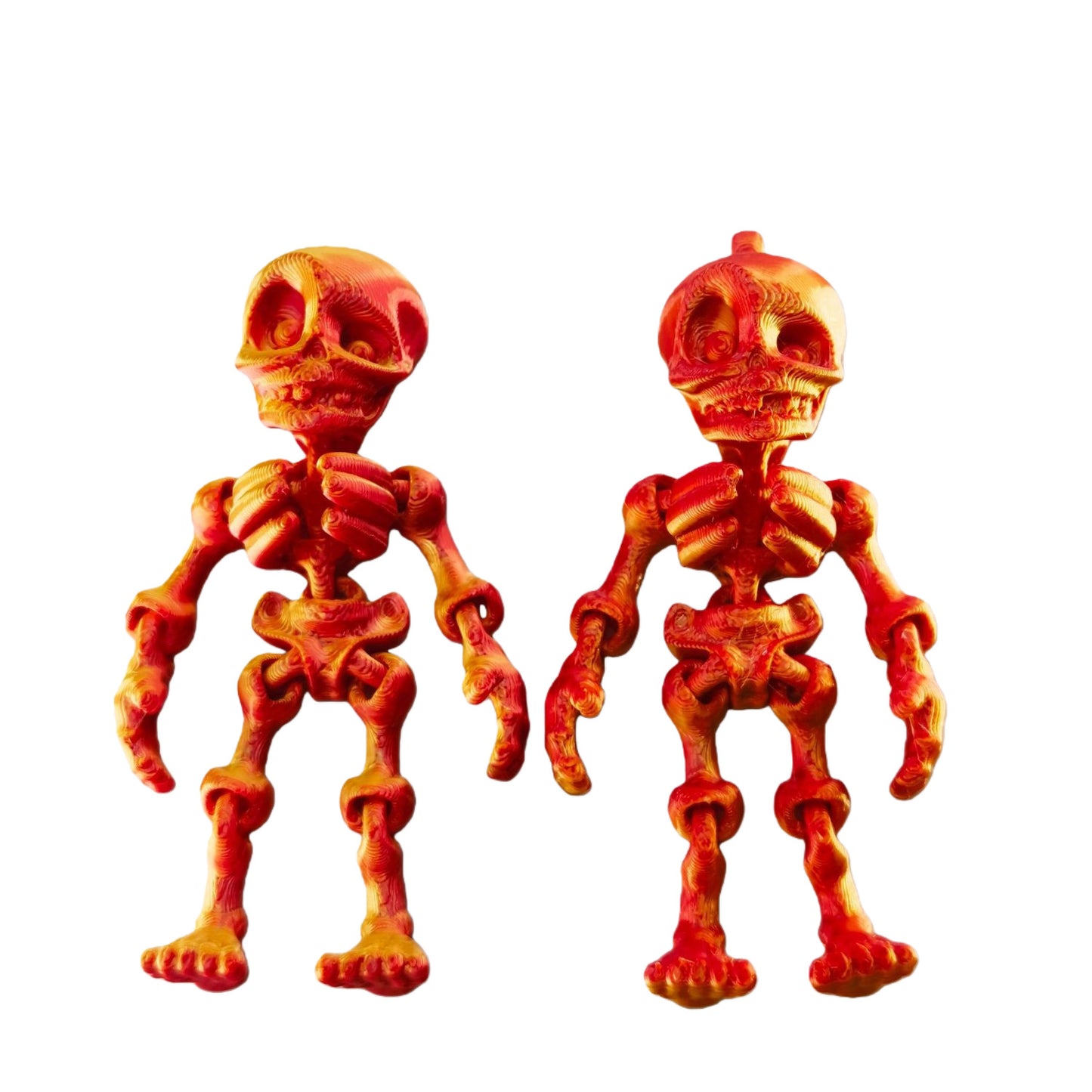 🦴 3D Printed Magnetic Skeleton Figurine – Vintage Desk Toy & Fridge Decor