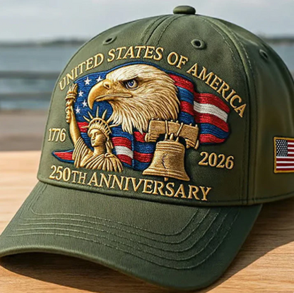🔥 Limited Edition 🦅 Eagle & Liberty Commemorative Hat – United States 250th Anniversary