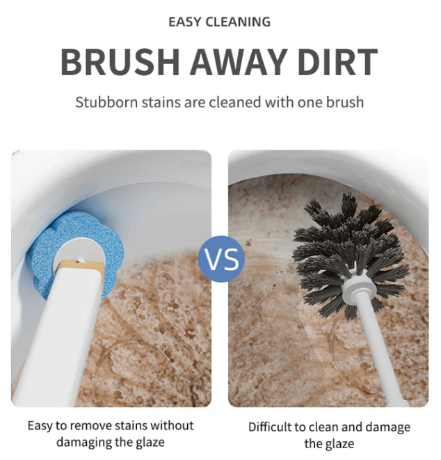 👍60K+ SOLD!🚽💦Hygienic Disposable Toilet Brush | Wall-Mounted Replacement Head Set ⚡Hot Sale
