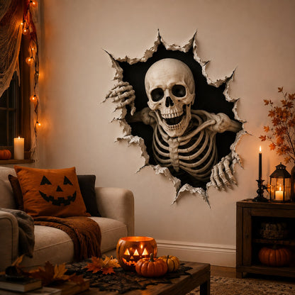 🎃Halloween Break-In 3D Wall Decals