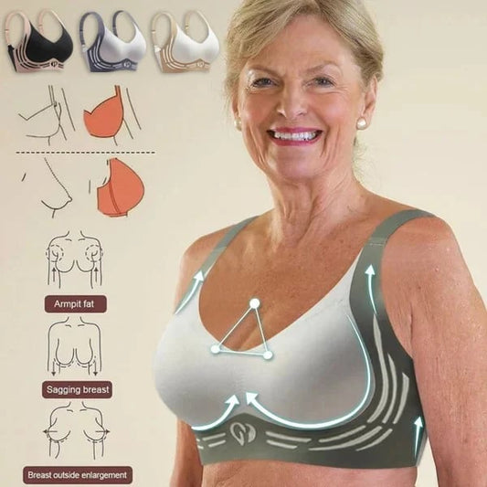 🎁Super Gather Bra | Wireless Push-up Bra👍No More Sagging Breasts