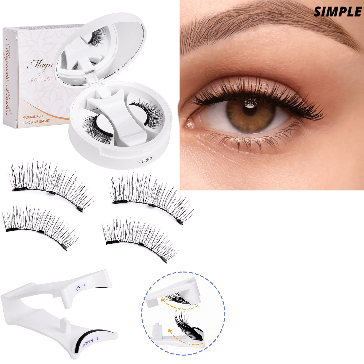 🔥Buy 1 Get 1 Free 🎊 Reusable Magnetic Eyelashes