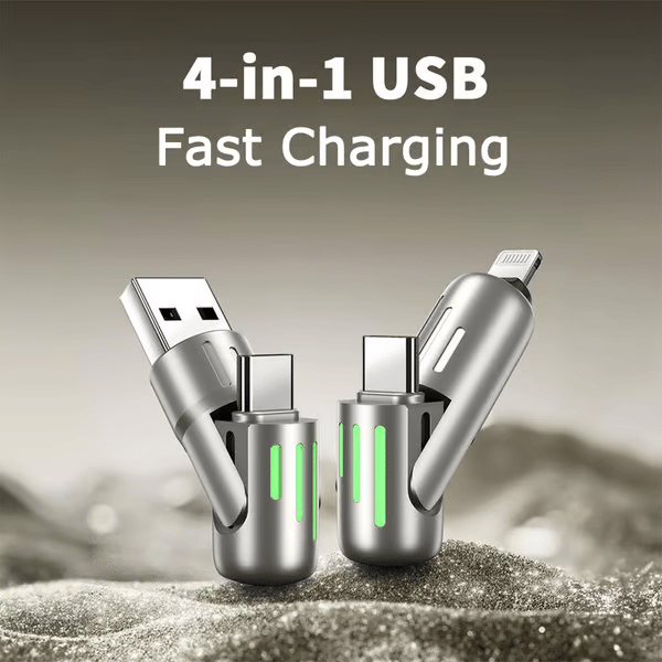 🔥Last Day 49% OFF🔥4-in-1 USB Charging Cable fast charging MAX 60w