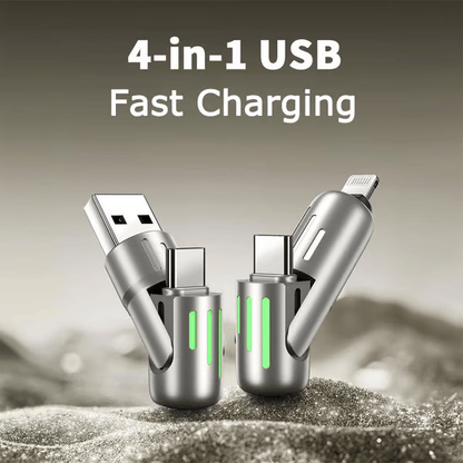🔥Last Day 49% OFF🔥4-in-1 USB Charging Cable fast charging MAX 60w