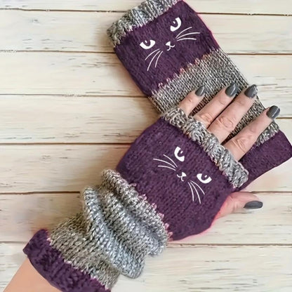 💥Buy 2 Get 1 Free — Cute Women’s Knitted Cat Gloves🐱