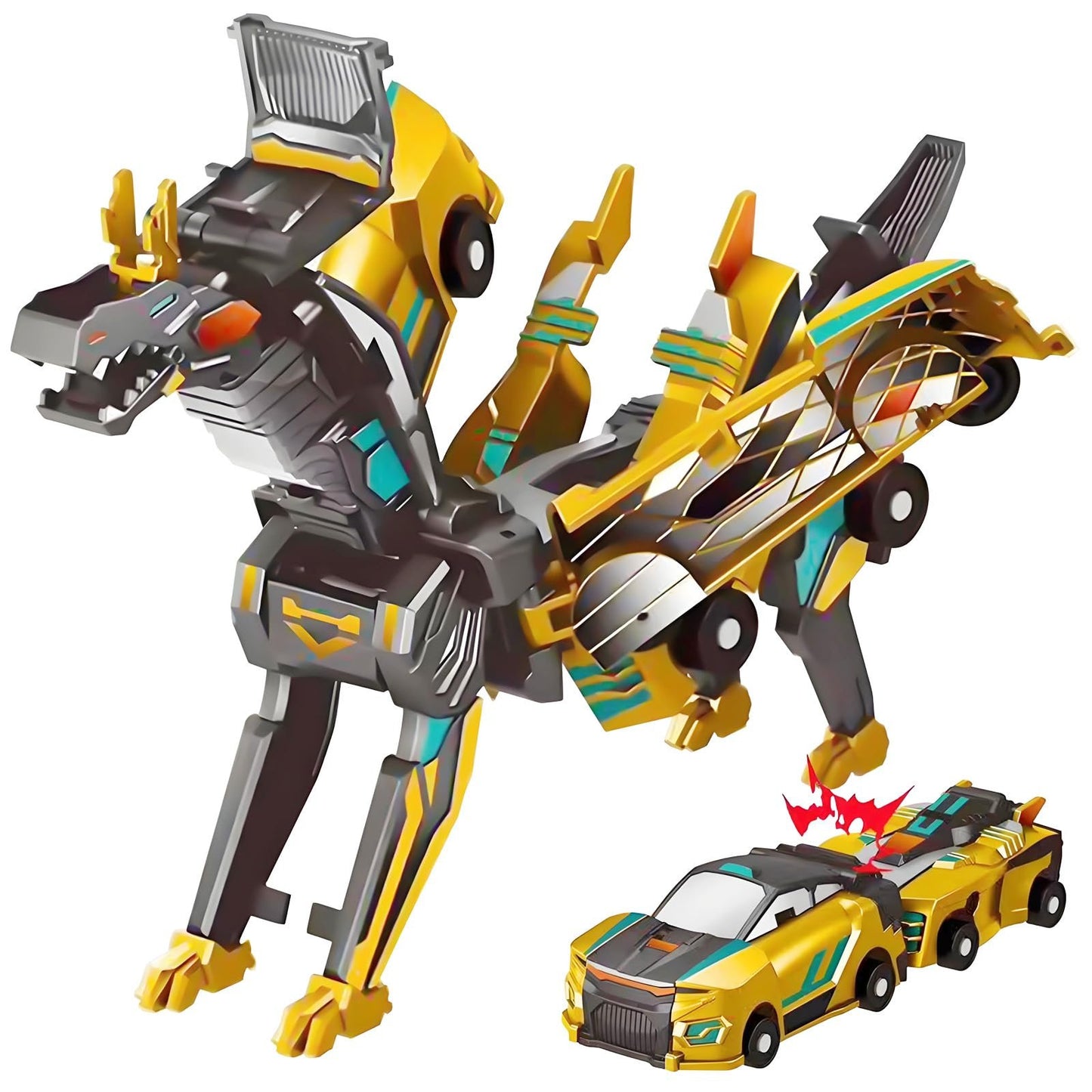 🎁Black Friday Special✨ Collision Transforming Dinosaur Car Toy