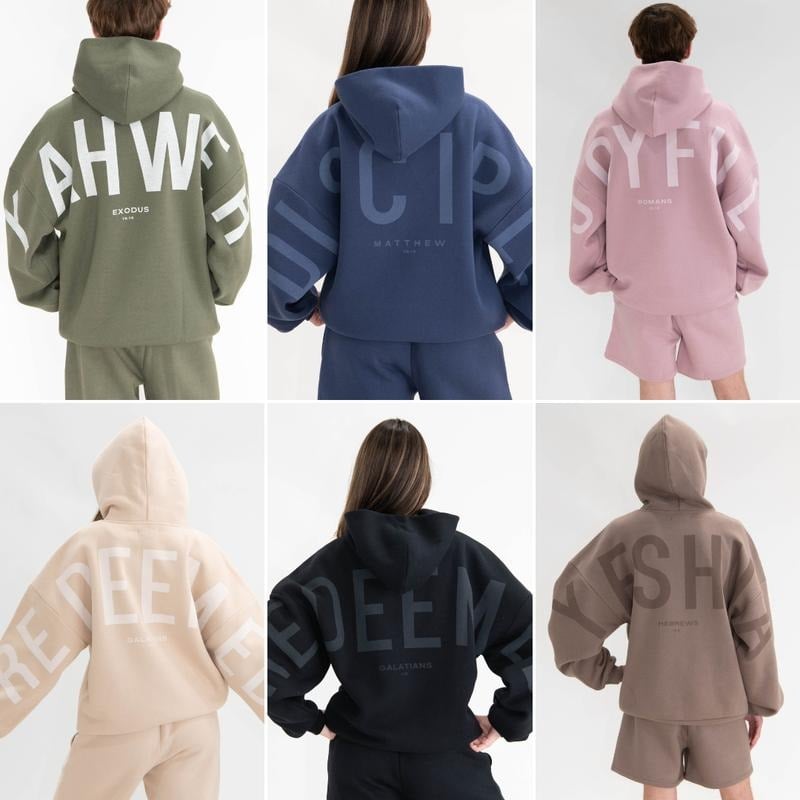 💕Schnäppchen 💖✝ Essential Hoodie | Übergroßes christliches, schweres Glaubens-Sweatshirt