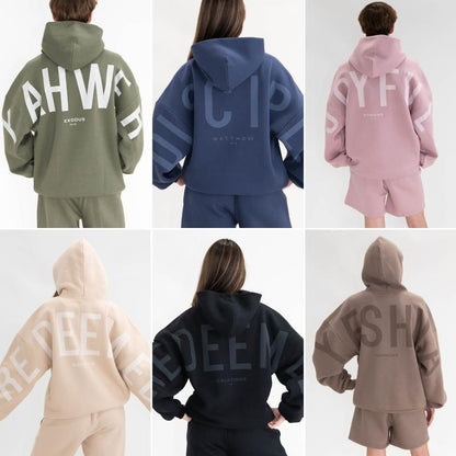 💕Schnäppchen 💖✝ Essential Hoodie | Übergroßes christliches, schweres Glaubens-Sweatshirt