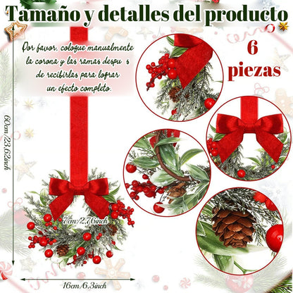 🎀Mini Christmas wreaths for cabinets — the ultimate festive magic