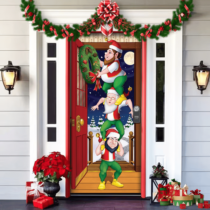 🌟🌟2025 Christmas and Halloween front door decoration