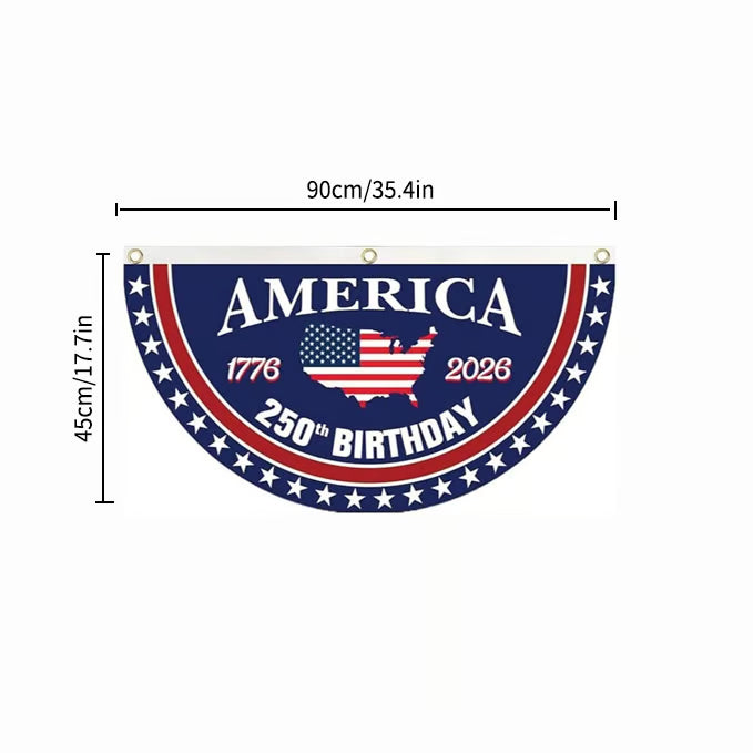 🦅🎆 Patriotic Best Seller  USA 250th Anniversary Flag Banner – Honor the American Spirit