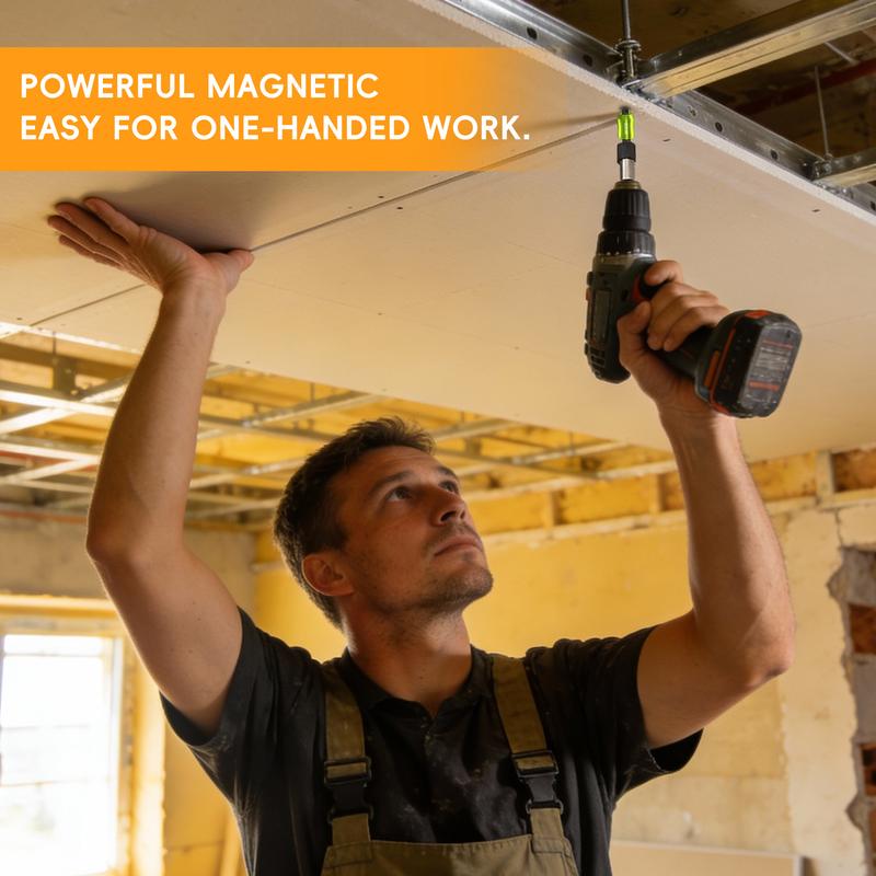 🔥Strong Magnetic Screw Ring Head – 1/4" (6.35mm) Universal Screw Bit Holder for Secure Grip
