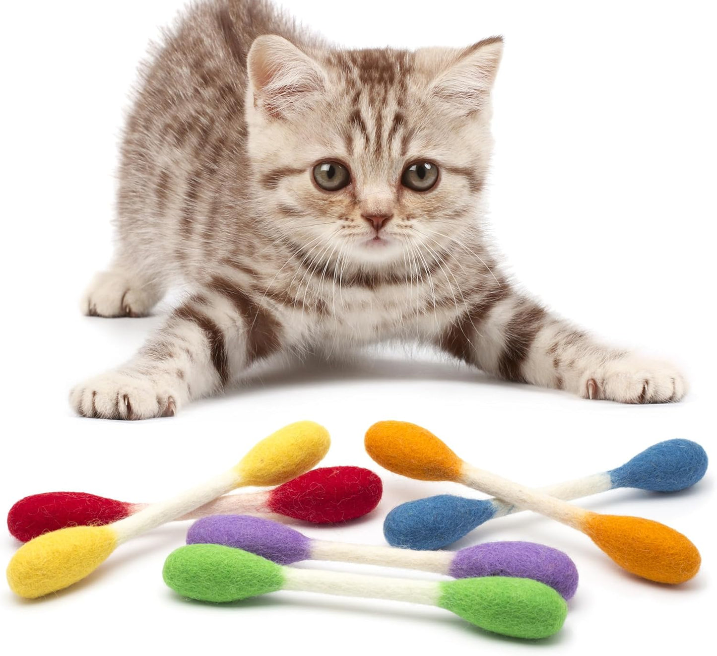 🐱 Swabs Large Size Cat Toys with Catnip ❤️ For happy, healthy, and active indoor cats