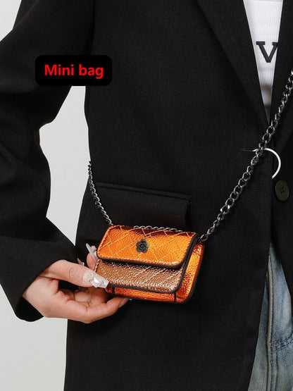 Fashionable mini chain shoulder strap chic crossbody bag