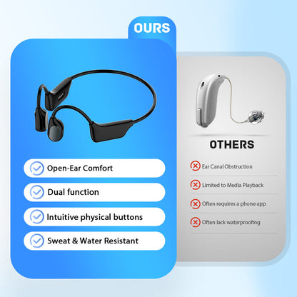 Feel the Joy. Shop the Season 🎄💖 💥 LIMITED TIME OFFER!🔥 Bone Conduction Smart Hearing Aid Bluetooth Earphones