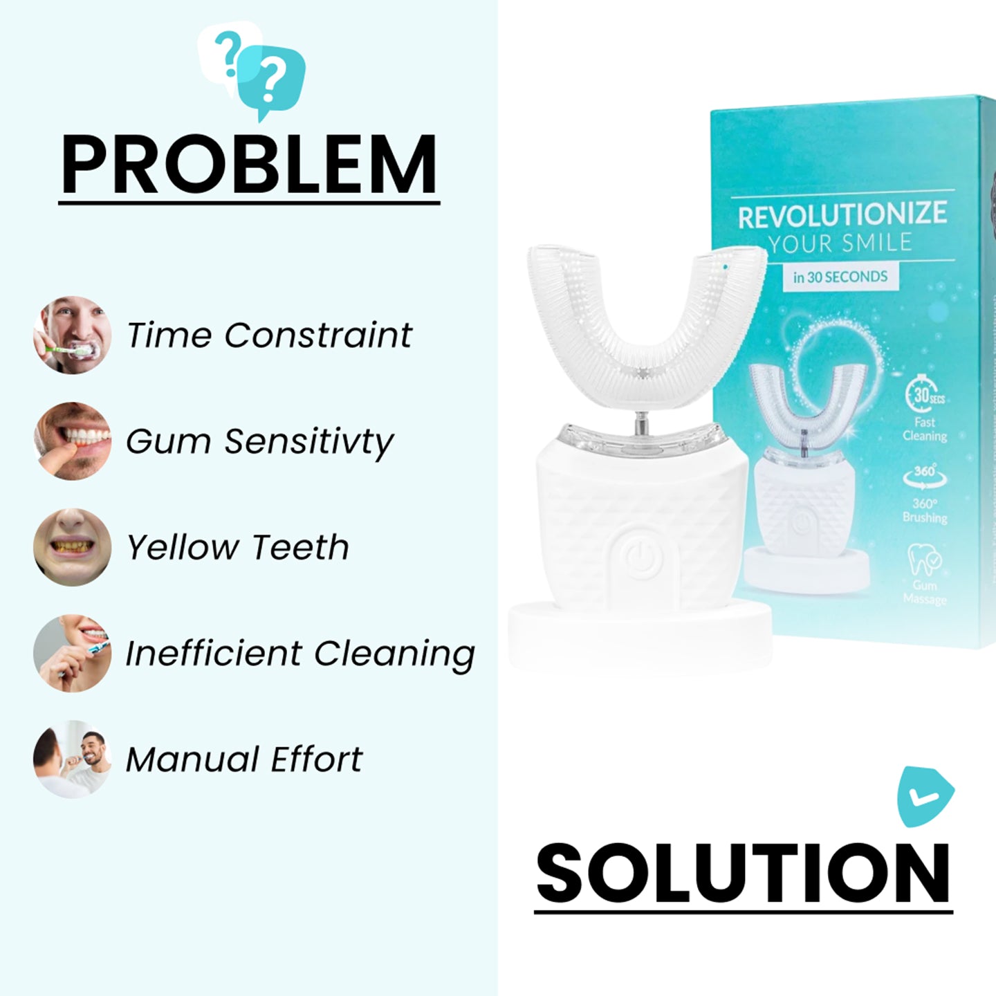 U-Shaped Ultrasonic Cleaner🧑🏽‍⚕️Obtain American Dental Association (ADA) Certification ✅