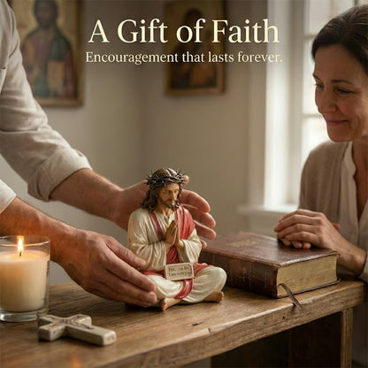 🔥LAST DAY 50% OFF - ✨Handcrafted Jesus Figurine ✝️Peaceful Desk Companions🙏