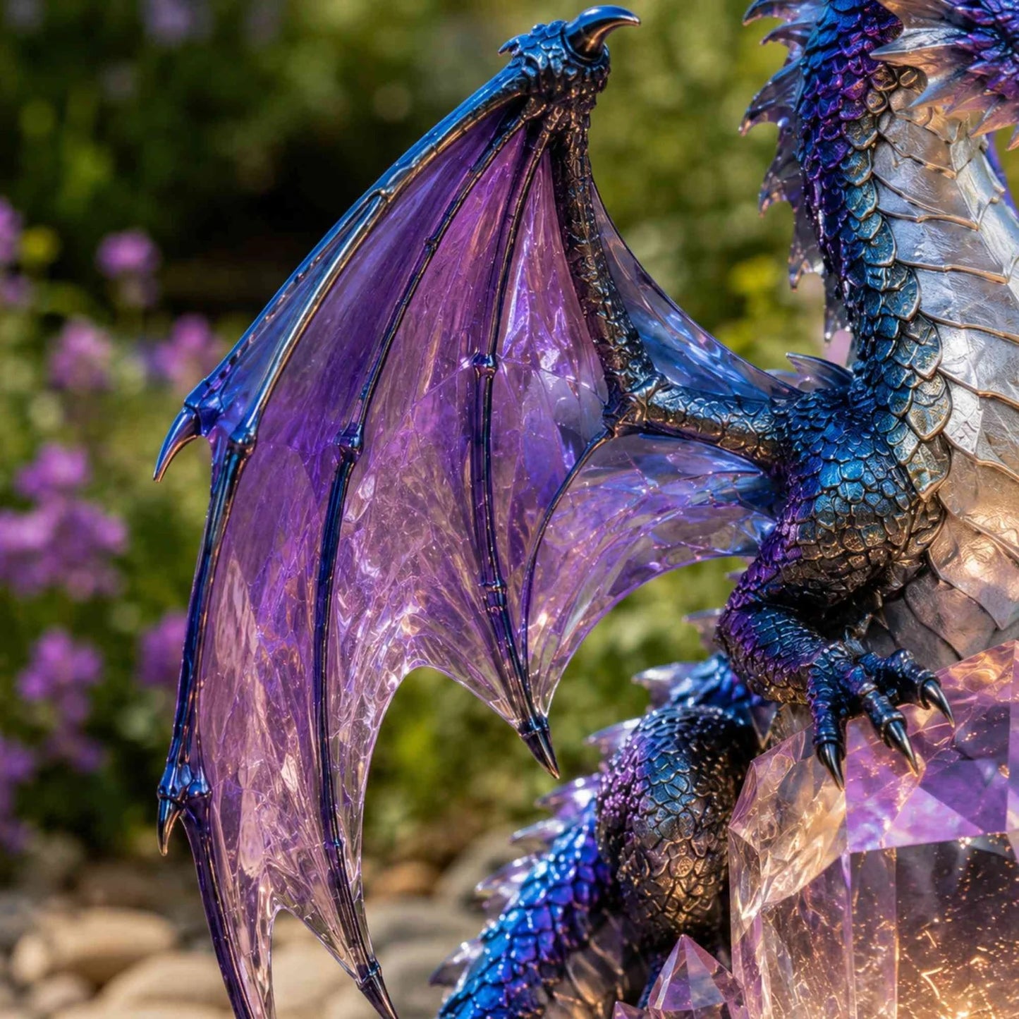 🎁 Dragon Lover's Gift 🐉 Solar LED Dragon Statue – Waterproof Garden & Patio Ornament