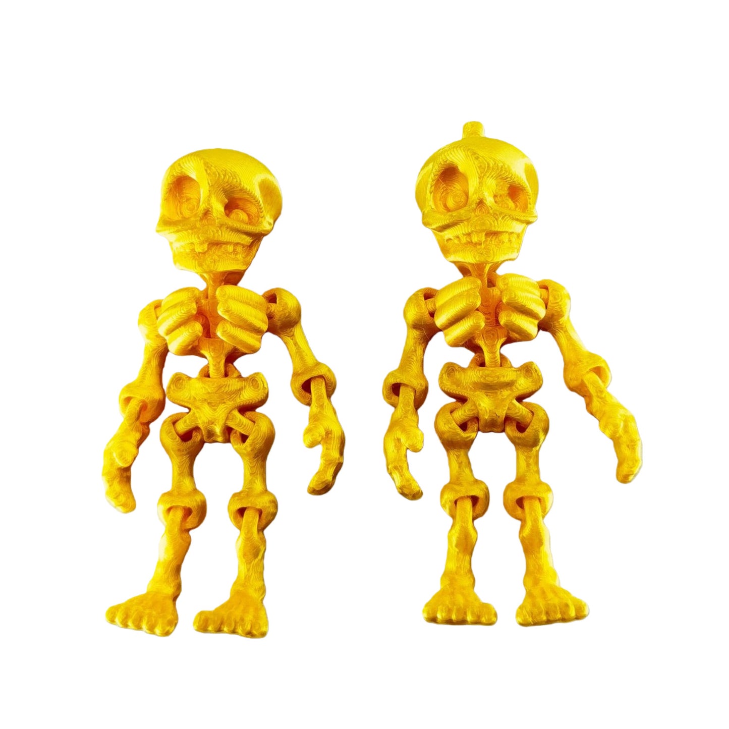🦴 3D Printed Magnetic Skeleton Figurine – Vintage Desk Toy & Fridge Decor