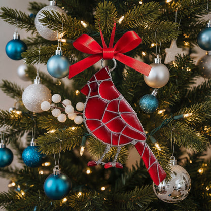 Handmade Sea Glass Bird Ornament