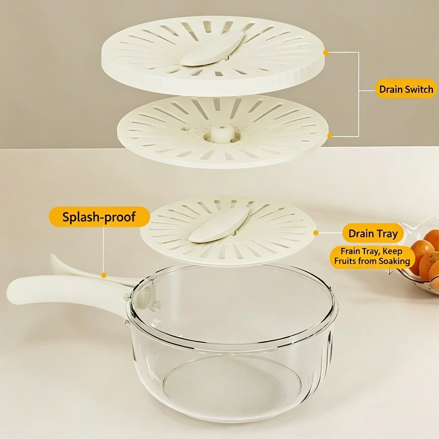 🔥2026 Hot Sale🧺 Collapsible Drain Basket with Handle – Wash, Drain & Fresh Storage All-in-One 💧✨