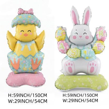 🎁Easter Early Bird Sale🐰Giant 3D Standing Bunny Balloon Self-Supporting Festive Cheer