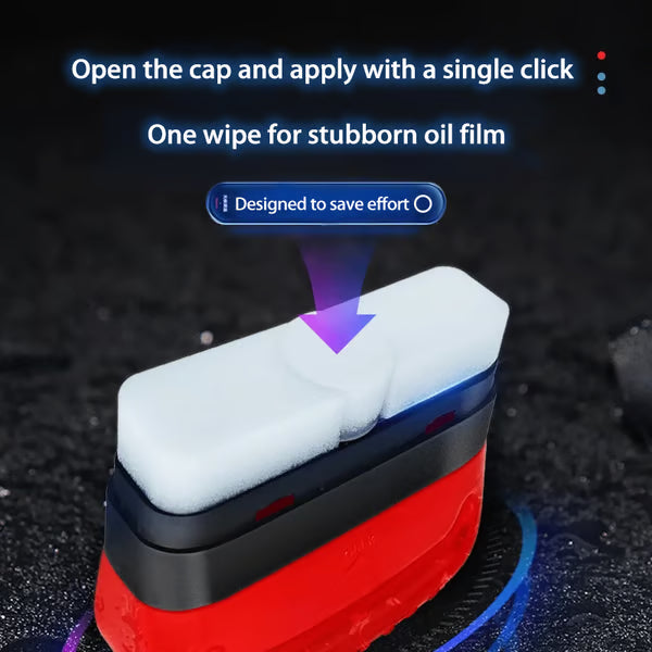 🛡️ 🚗Anti-Glare Windshield Oil Film Remover Brush | Crystal Clear Vision