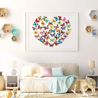 🦋 3D Colorful Butterfly LED Night Light – Creative Stick-On Wall Decor