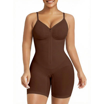 💃 Women's Zip-Front Shapewear Bodysuit – Tummy Control & Waist Sculpting🔥