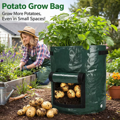 🌱🥔 Planting Bag with Harvest Window– Easy Grow