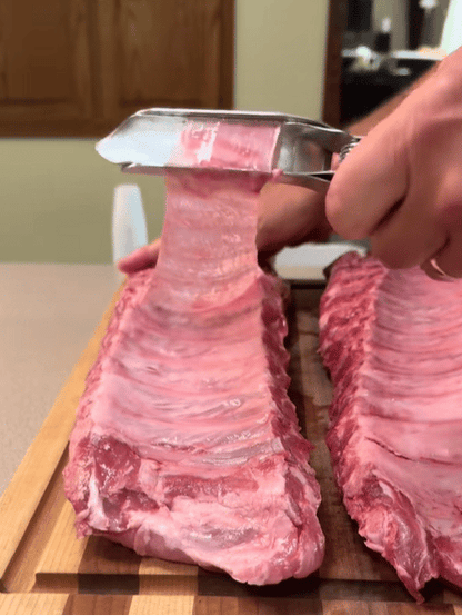 🔥BBQ Rib Skinner – Hochwertiger lebensmittelechter Edelstahl 304