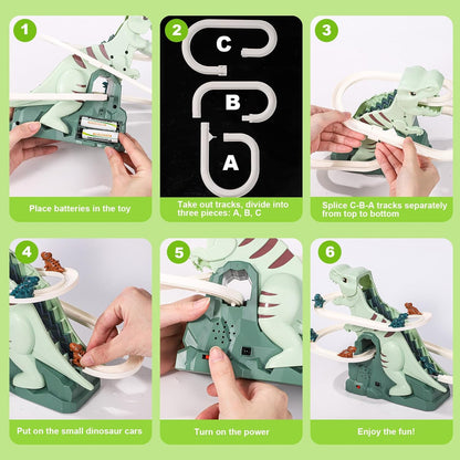 🔥 Loved by Parents & Kids – Dinosaur Climb Stairs Music Toy 🦖