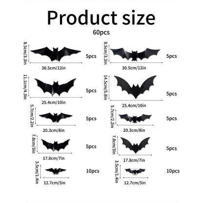 🔥🦇Halloween 3D Lighted LED Flashing Bats🎃