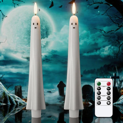 ?50K+ VERKAUFT! Fast ausverkauft ?Ghost Flammenlose Stabkerzen mit Fernbedienung und Timer