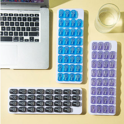 💊 31-Day Monthly Pill Organizer with Easy-Open Lids & Removable Daily Pods🔥