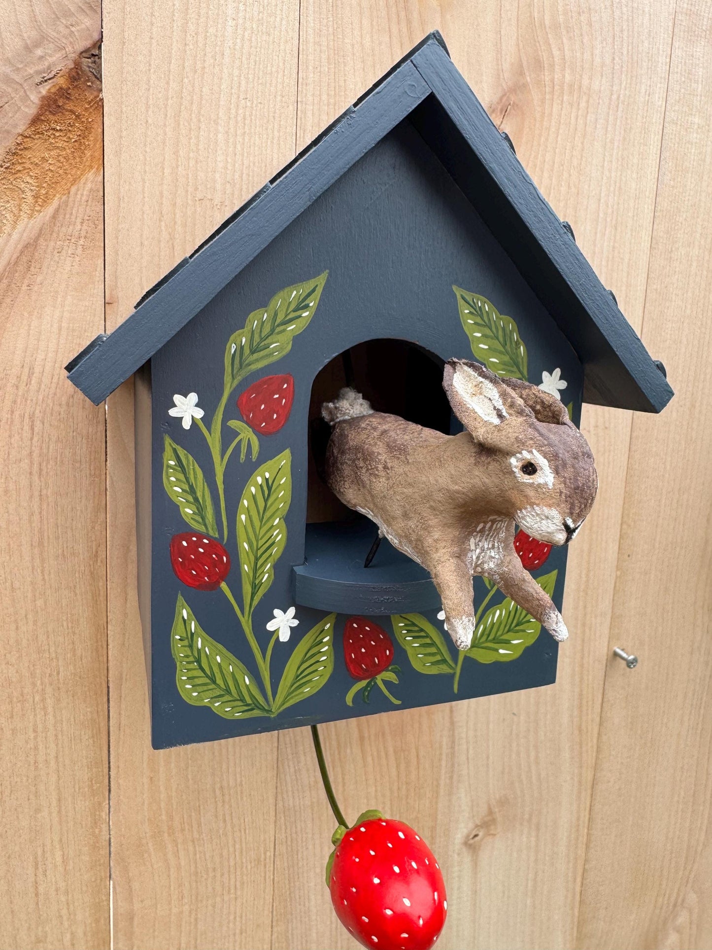 🦉Whimsical Kinetic Art Birdhouse Wall Decor