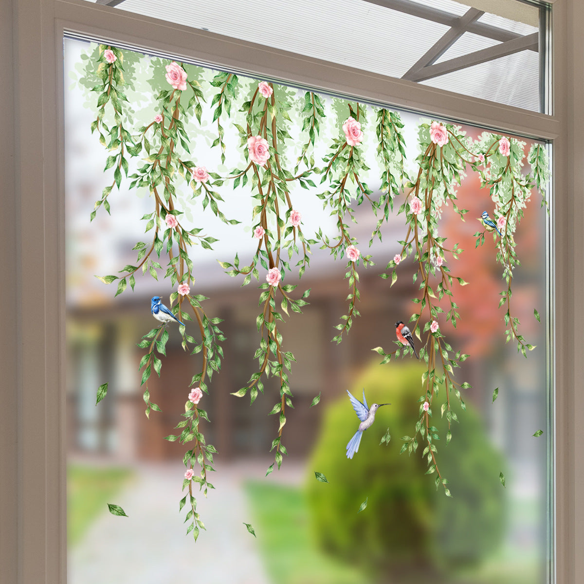 Last Day 50% OFF🔥 Colorful Floral Bouquet Window Sticker (Cut To Size Freely)