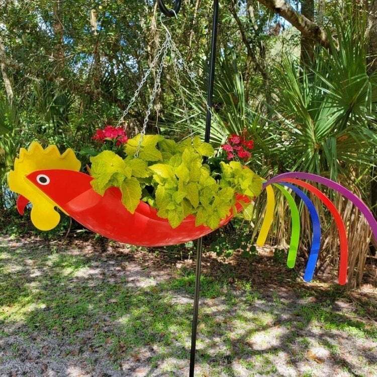Final Inventory 70% OFF🦩Bright Colorful Bird Hanging Planter Yard Decor