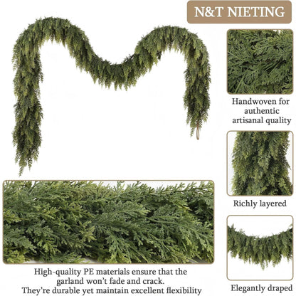 🎄Christmas Hot Sale 49%OFF⛄Artificial Cedar Garland🎄