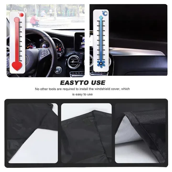 ❄️🚗 All-Season Car Windshield Snow & Sun Cover