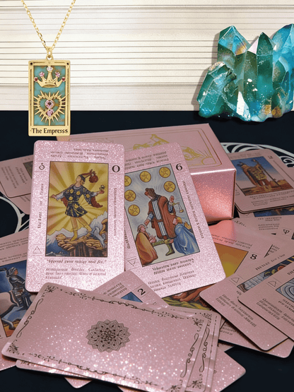 🔥Witchy Cauldron Rose Gold Tarot Cards with Guide Book