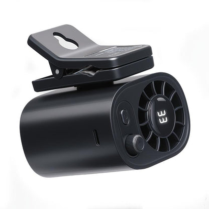 Ventilateur portable à clip pour voiture, écran LCD, rotatif à 360°, 100 vitesses