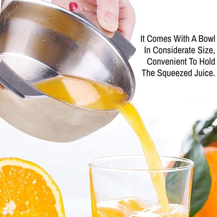 🔥HOT SALE 50%OFF🍊 Stainless Steel Manual Citrus Juicer – Multi-Fruit Press for Orange, Lemon & Grapefruit ✨