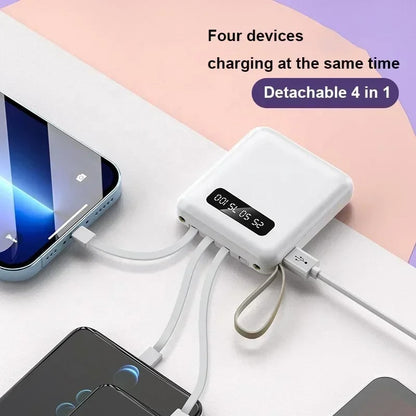🔋4-in-1 Power Bank Fast Charging