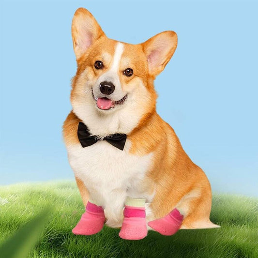 🐶🌧️  Premium Waterproof Knit Dog Boots – Anti-Slip Paw Protection for Indoor & Outdoor Adventures