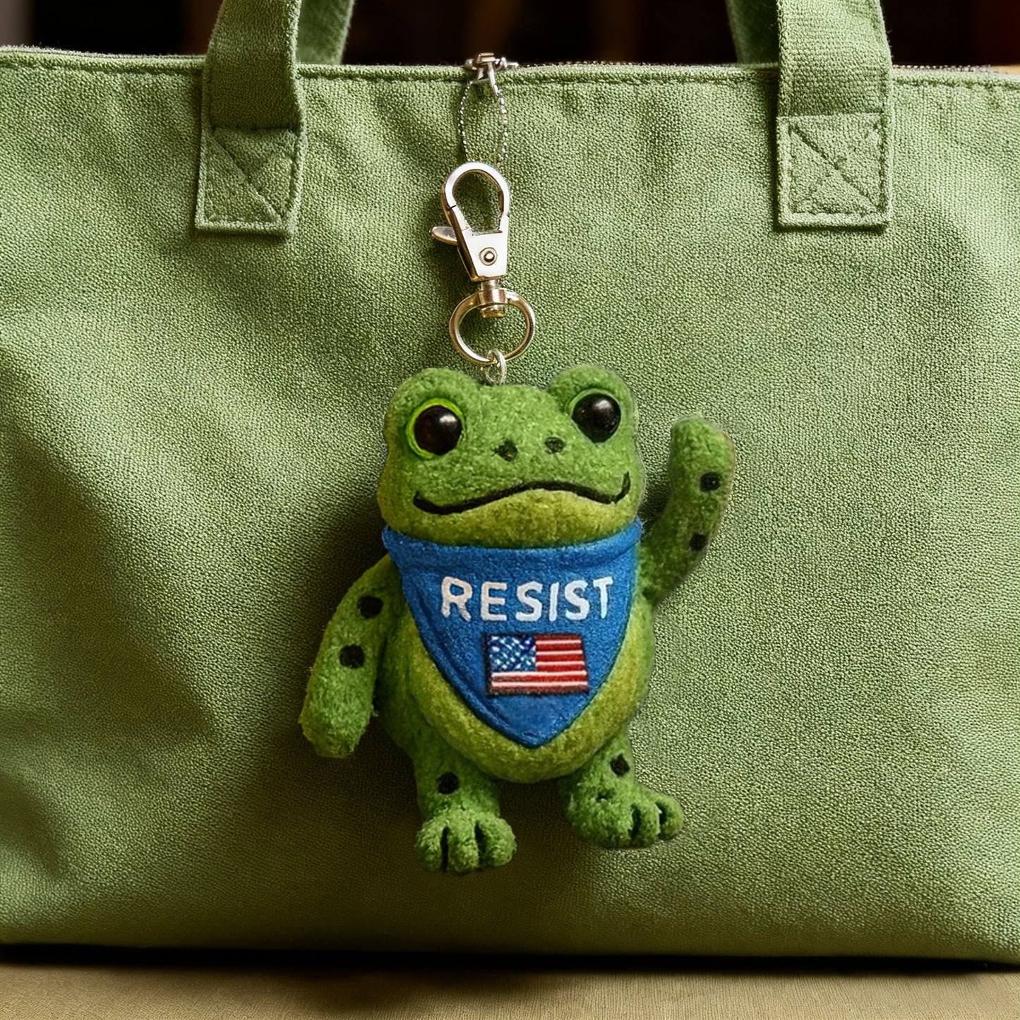 🐸 Portland Frog Reminder Keychain