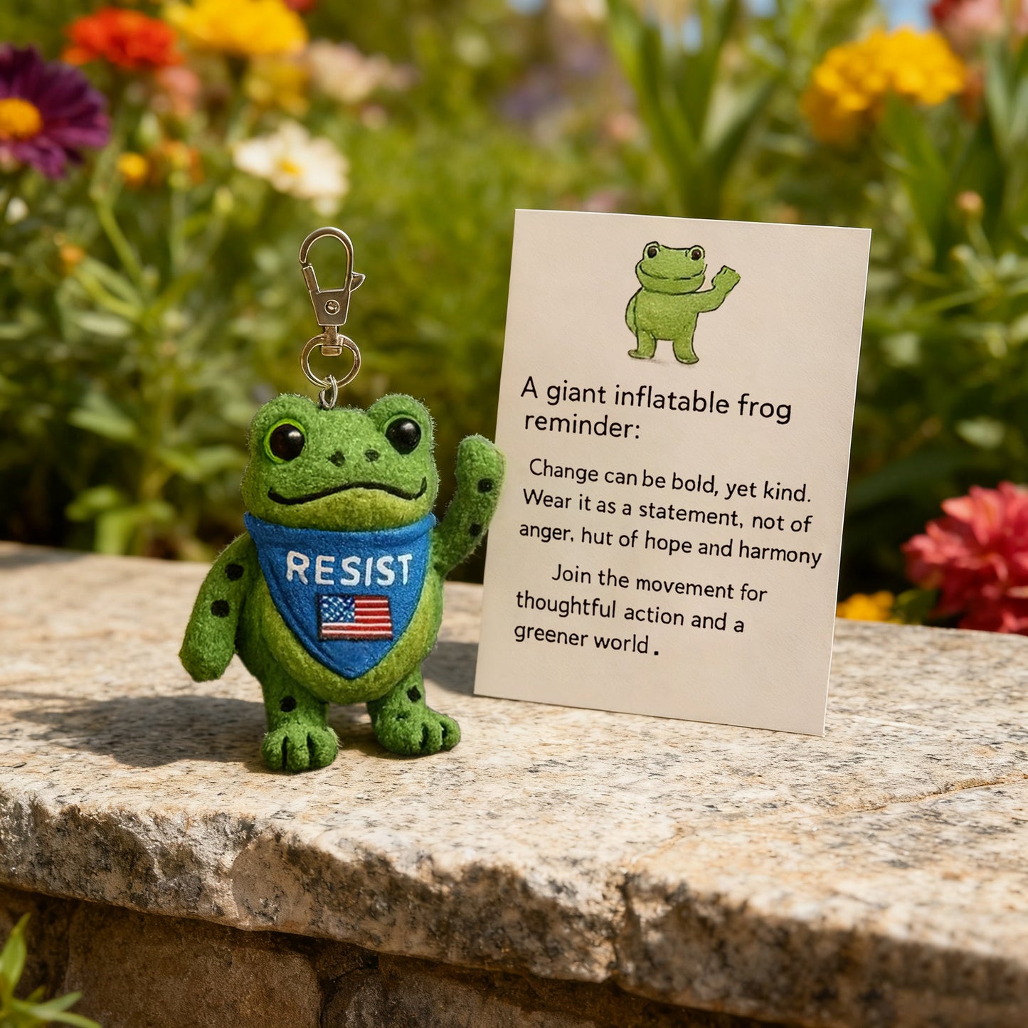 🐸 Portland Frog Reminder Keychain