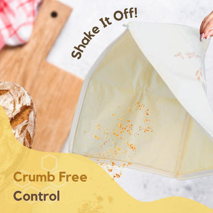 🔥Last Day 49% OFF🍞Wide Zipper Access Cotton & Beeswax Bread Bags for Sourdough