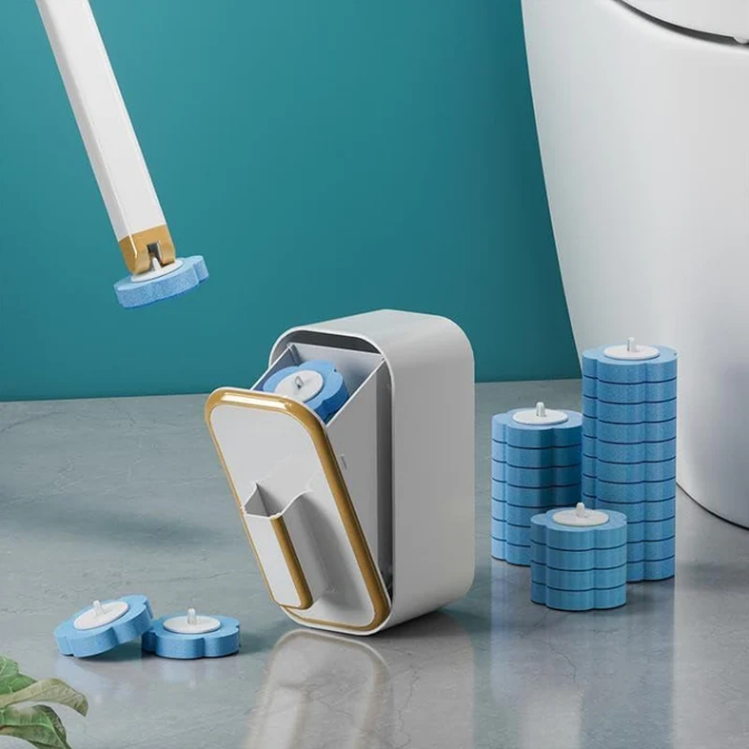 👍60K+ SOLD!🚽💦Hygienic Disposable Toilet Brush | Wall-Mounted Replacement Head Set ⚡Hot Sale